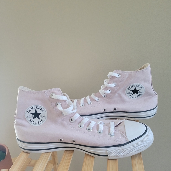 Converse All Stars Chuck Taylor High Tops Size 10.5 Light Pink - Picture 6 of 10